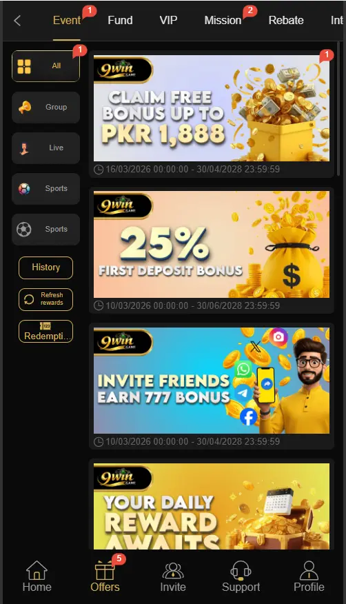 9win game features images